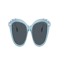 SWAROVSKI Woman Sunglasses SK6010 - Frame color: Opal Light Blue, Lens color: Dark Grey