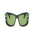SWAROVSKI Woman Sunglasses SK6008 - Frame color: Dark Green, Lens color: Dark Green
