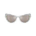 SWAROVSKI Woman Sunglasses SK7011 - Frame color: Silver, Lens color: Clear Mirror Real Platinum