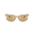 SWAROVSKI Woman Sunglasses SK6006 - Frame color: Gold, Lens color: Light Yellow Mirror Silver Internal