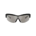 SWAROVSKI Woman Sunglasses SK6014 - Frame color: Matte Black, Lens color: Light Grey Mirror Silver