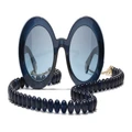 CHANEL Woman Sunglasses Round Sunglasses CH5489 - Frame color: Dark Blue & Gold, Lens color: Blue