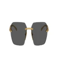 PRADA Woman Sunglasses PR A56S - Frame color: Satin Yellow Gold, Lens color: Dark Grey