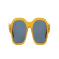 CELINE Man Sunglasses Bold 3 Dots CL40266U - Frame color: Brown, Lens color: Blue