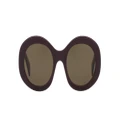CELINE Woman Sunglasses Triomphe CL40194U - Frame color: Purple, Lens color: Brown