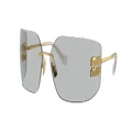 MIU MIU Woman Sunglasses MU 54YS - Frame color: Gold, Lens color: Light Grey