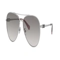 COACH Woman Sunglasses HC7140 CD474 - Frame color: Shiny Silver, Lens color: Grey Gradient
