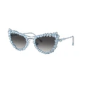 SWAROVSKI Woman Sunglasses SK7011 - Frame color: Matte Light Blue, Lens color: Grey Gradient
