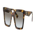 MIU MIU Woman Sunglasses MU 03YS - Frame color: Honey Havana, Lens color: Gradient Grey
