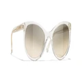 CHANEL Woman Sunglasses Pantos Sunglasses CH5523U - Frame color: Transparent, Lens color: Grey