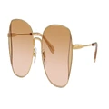 COACH Woman Sunglasses HC7158D CL907 - Frame color: Shiny Gold, Lens color: Peach Blush Gradient