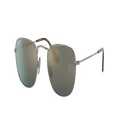 RAY-BAN Unisex Sunglasses RB8157 Frank Titanium - Frame color: Gunmetal, Lens color: Crystal Blue Polarized