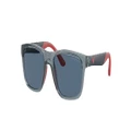 EMPORIO ARMANI Unisex Sunglasses EK4002 Kids - Frame color: Shiny Transparent Blue, Lens color: Dark Blue