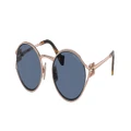 MIU MIU Woman Sunglasses MU 52YS - Frame color: Pink Gold, Lens color: Dark Blue