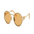 MIU MIU Woman Sunglasses MU 52YS - Frame color: Gold, Lens color: Orange