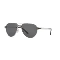 CARTIER Man Sunglasses CT0425S - Frame color: Silver Shiny, Lens color: Grey