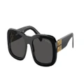 MIU MIU Woman Sunglasses MU 08ZS - Frame color: Black, Lens color: Dark Grey