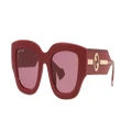 GUCCI Woman Sunglasses GG1558SK - Frame color: Burgundy, Lens color: Red