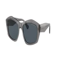 EMPORIO ARMANI Woman Sunglasses EA4187F - Frame color: Shiny Transparent Grey, Lens color: Dark Grey