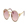 MIU MIU Woman Sunglasses MU 52YS - Frame color: Gold, Lens color: Brown Gradient Violet