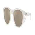 EMPORIO ARMANI Man Sunglasses EA4216U - Frame color: Matte White, Lens color: Light Brown Mirror Gold