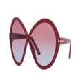 TOM FORD Woman Sunglasses Jada - Frame color: Pink Shiny, Lens color: Purple