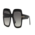 TOM FORD Woman Sunglasses Kaya - Frame color: Black Shiny, Lens color: Grey