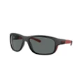 ARNETTE Man Sunglasses AN4337 Floresta - Frame color: Black/Red Matte/Shiny, Lens color: Dark Grey Polar
