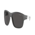 ARNETTE Man Sunglasses AN4337 Floresta - Frame color: Dark Grey/White Matte/Shiny, Lens color: Dark Grey