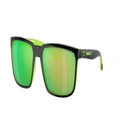 ARNETTE Man Sunglasses AN4251 Stripe - Frame color: Black/Fluo Green, Lens color: Dark Grey Mirror Green Polar