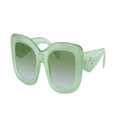 COACH Woman Sunglasses HC8390U CR610 - Frame color: Milky Mint, Lens color: Green Blue Gradient