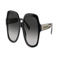 COACH Woman Sunglasses HC8395U CR614 - Frame color: Black, Lens color: Grey Gradient