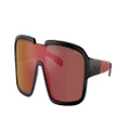 ARNETTE Man Sunglasses AN4335 Fresa - Frame color: Black Matte/Shiny, Lens color: Dark Grey Mirror Red/Yellow