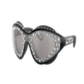 SWAROVSKI Woman Sunglasses SK6024 - Frame color: Black, Lens color: Light Grey Mirror Silver