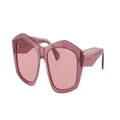 EMPORIO ARMANI Woman Sunglasses EA4187 - Frame color: Shiny Transparent Pink, Lens color: Light Violet