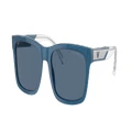 EMPORIO ARMANI Man Sunglasses EA4224 - Frame color: Shiny Opaline Blue, Lens color: Dark Blue