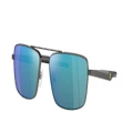 SCUDERIA FERRARI Man Sunglasses FZ5001 - Frame color: Dark Gunmetal, Lens color: Mirror Blue Polarized