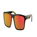 SCUDERIA FERRARI Man Sunglasses FZ6003U - Frame color: Black, Lens color: Red Gold Mirror