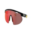 SCUDERIA FERRARI Unisex Sunglasses FZ6004U - Frame color: Black, Lens color: Red Gold Mirror