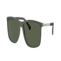 EMPORIO ARMANI Man Sunglasses EA4058 - Frame color: Matte Green, Lens color: Dark Green Polar