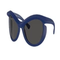 BURBERRY Unisex Sunglasses BE4428U - Frame color: Blue, Lens color: Dark Grey