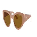 VOGUE EYEWEAR Woman Sunglasses VO5566S - Frame color: Full Beige, Lens color: Dark Brown Polarized