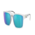 SCUDERIA FERRARI Man Sunglasses FZ6003U - Frame color: Opal Grey Matte, Lens color: Violet Mirror Blue