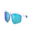SCUDERIA FERRARI Man Sunglasses FZ6007U - Frame color: Transparent Grey, Lens color: Mirror Blue