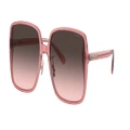 COACH Woman Sunglasses HC8368D CH572 - Frame color: Transparent Berry, Lens color: Grey Pink Gradient