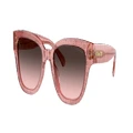 COACH Woman Sunglasses HC8379U CL920 - Frame color: Tea Rose C, Lens color: Grey Pink Gradient