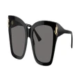JIMMY CHOO Woman Sunglasses JC5012 - Frame color: Black, Lens color: Polarized Dark Grey