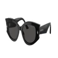 JIMMY CHOO Woman Sunglasses JC5015U - Frame color: Black, Lens color: Dark Grey