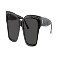 JIMMY CHOO Woman Sunglasses JC5003F - Frame color: Black Glitter, Lens color: Dark Grey
