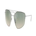 FERRARI Man Sunglasses FH1009T - Frame color: Silver, Lens color: Gradient Green Mirror